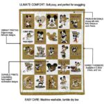 wake forest demon deacons mickey minnie gold white blanket best selling