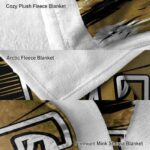 wake forest demon deacons paint streaks gold white blanket best selling