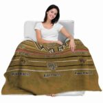 wake forest demon deacons striped pattern gold blanket latest model