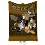 wake forest demon deacons three musketeers gold blanket best selling