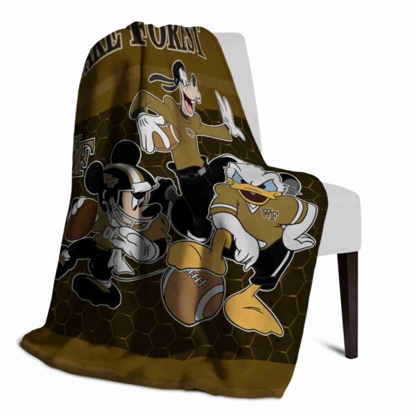 wake forest demon deacons three musketeers gold blanket top rated