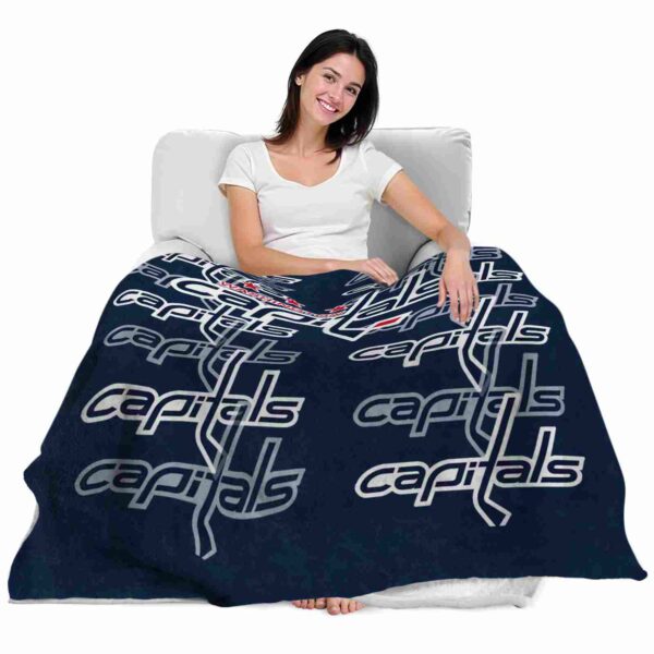 washington capitals fan pride blue blanket latest model