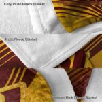 washington commanders diagonal stripes burgundy blanket best selling