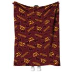 washington commanders diehard fans burgundy blanket best selling
