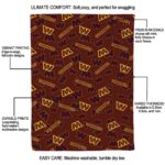 washington commanders diehard fans burgundy blanket best selling
