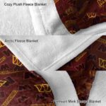washington commanders diehard fans burgundy blanket best selling