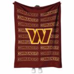 washington commanders fan pride burgundy blanket best selling