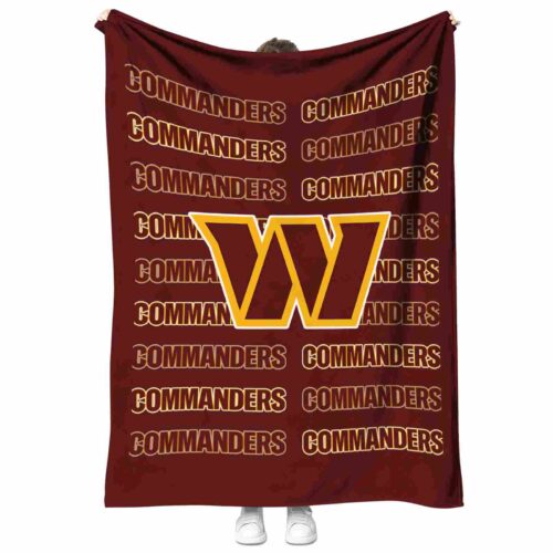 washington commanders fan pride burgundy blanket best selling