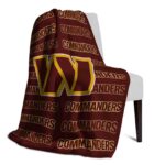 washington commanders fan pride burgundy blanket best selling