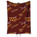 washington commanders fan spirit burgundy blanket best selling