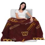 washington commanders fan spirit burgundy blanket best selling