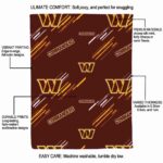 washington commanders fan spirit burgundy blanket best selling