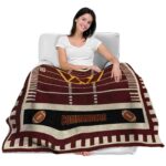 washington commanders football field burgundy blanket best selling