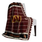 washington commanders football field burgundy blanket best selling