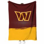 washington commanders gradient dots burgundy blanket best selling