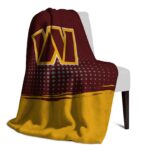 washington commanders gradient dots burgundy blanket best selling