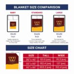 washington commanders gradient dots burgundy blanket best selling