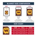 washington commanders splatter effect burgundy blanket best selling