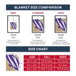 washington huskies brushstrokes purple white blanket best selling