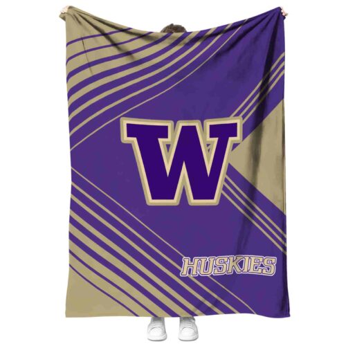 washington huskies diagonal stripes purple blanket best selling