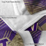 washington huskies diagonal stripes purple blanket best selling