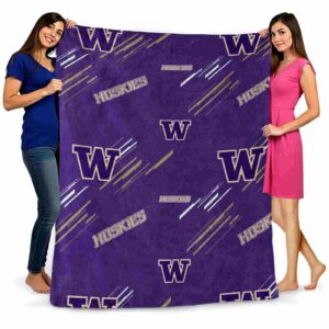 washington huskies fan spirit purple blanket fashion forward