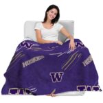 washington huskies fan spirit purple blanket best selling