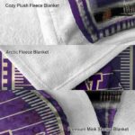 washington huskies football field purple blanket best selling