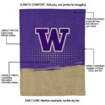 washington huskies gradient dots purple blanket best selling