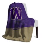 washington huskies gradient dots purple blanket best selling