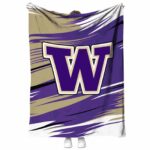 washington huskies paint streaks purple white blanket best selling