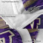 washington huskies paint streaks purple white blanket best selling