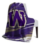 washington huskies paint streaks purple white blanket best selling