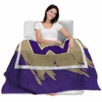 washington huskies splatter effect purple blanket best selling