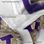 washington huskies splatter effect purple blanket best selling