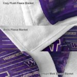 washington huskies striped pattern purple blanket best selling