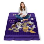 washington huskies three musketeers purple blanket best selling