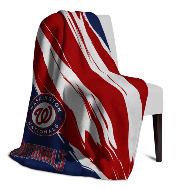 washington nationals brushstrokes red white blanket top rated