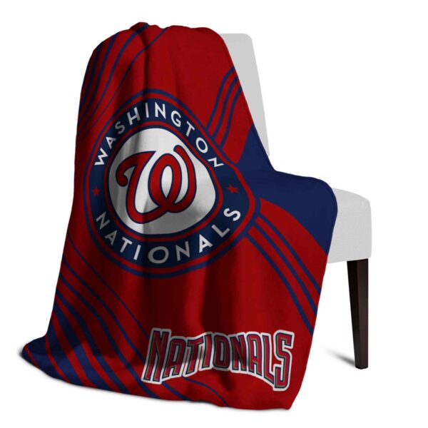 washington nationals diagonal stripes red blanket top rated