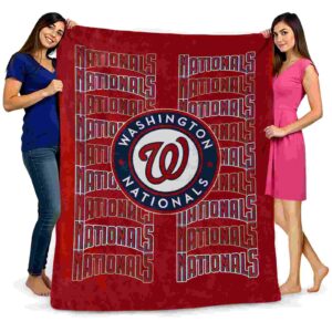 washington nationals fan pride red blanket fashion forward