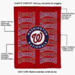washington nationals fan pride red blanket new arrival
