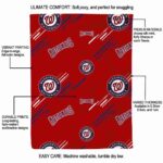 washington nationals fan spirit red blanket new arrival