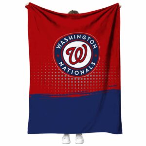 washington nationals gradient dots red blanket best selling