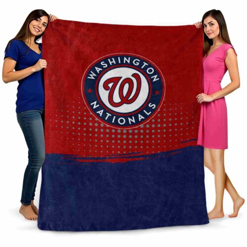 washington nationals gradient dots red blanket fashion forward