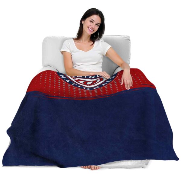 washington nationals gradient dots red blanket latest model