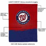 washington nationals gradient dots red blanket new arrival