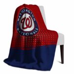 washington nationals gradient dots red blanket top rated