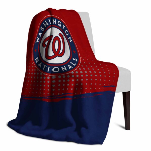 washington nationals gradient dots red blanket top rated