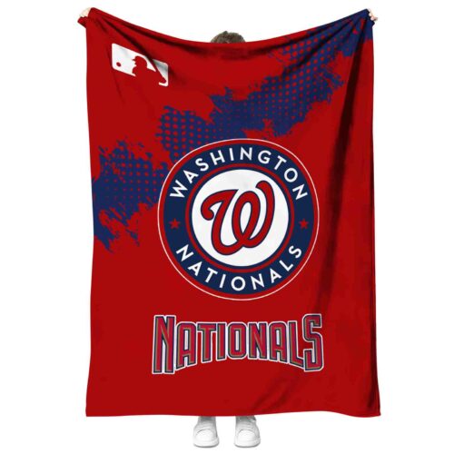 washington nationals grunge texture red blanket best selling