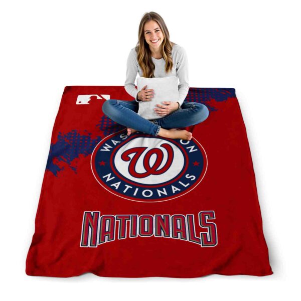 washington nationals grunge texture red blanket high quality
